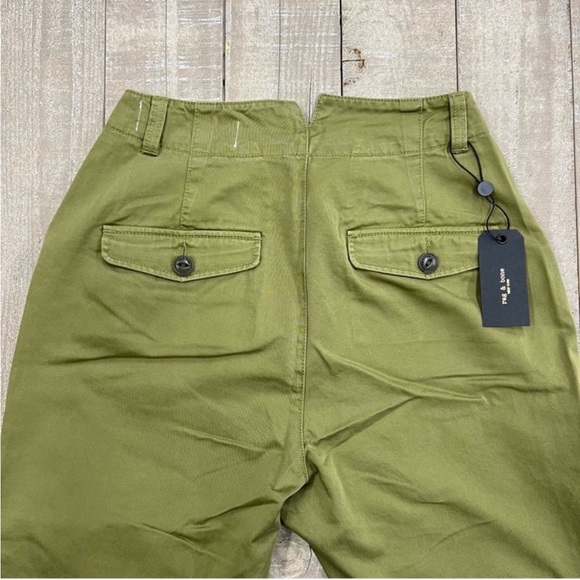 NWT rag & bone Green Moss Field High Rise
Chino Pants Size 23 (fits like 24) - Picture 4 of 16